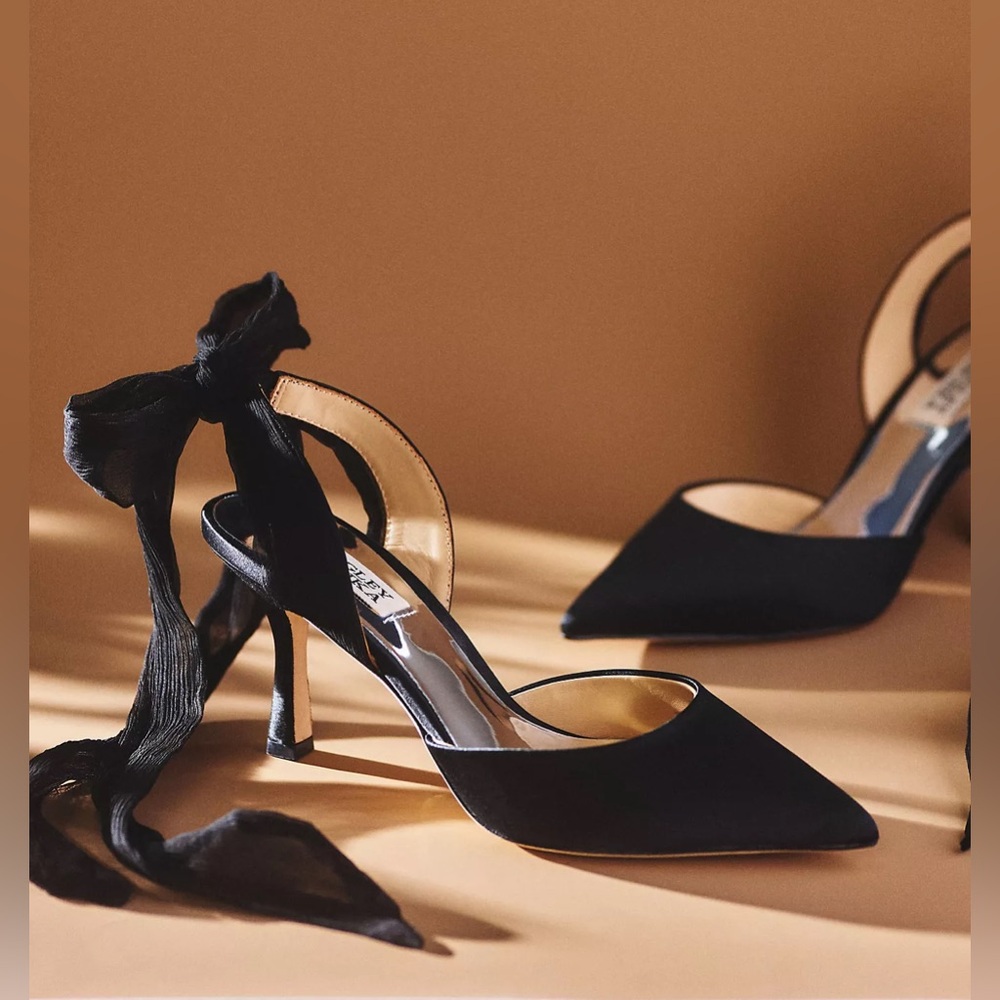 Badgley Muschka Blaze Satin Bow Stilettos